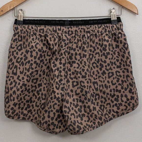 American Eagle Leopard Print Running Shorts – XS | Lightweight & Stretchy - Picture 2 of 4